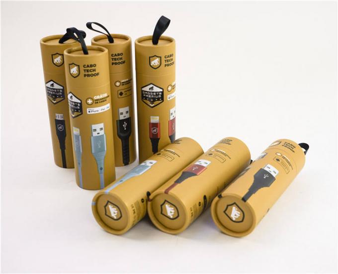 Creativo impresa de alta calidad alrededor del tubo de papel de Kraft que empaqueta para el acondicionamiento de los alimentos