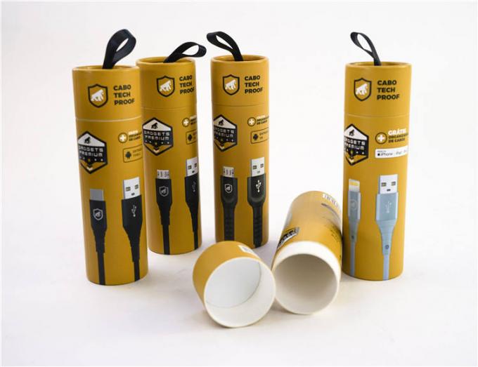 Tubo de papel impreso de alta calidad de Kraft de la ronda creativa que empaqueta para el acondicionamiento de los alimentos