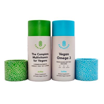 Caja amistosa del tubo de cartón de la categoría alimenticia de Eco para el empaquetado de las cápsulas del suplemento