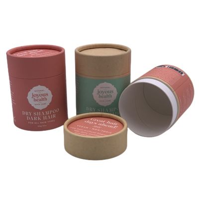 Champú Tubo de papel Kraft Producto para el cuidado del cabello Empaquetado de caja cosmética