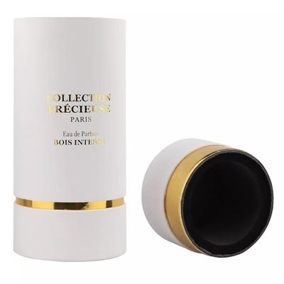 Perfume el tubo de cartulina blanco que empaqueta, caja cosmética superior plana del tubo