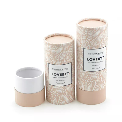 Cajas de empaquetado redondas de la impresión del empaquetado del tubo del cilindro de la pasta de dientes para el cuidado personal cosmético