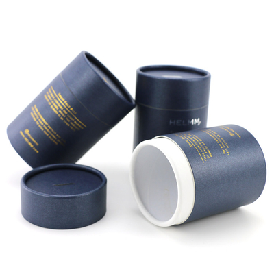 Cajas del cartón para la grabación en relieve cosmética de Silkprinting de los productos cilíndrica