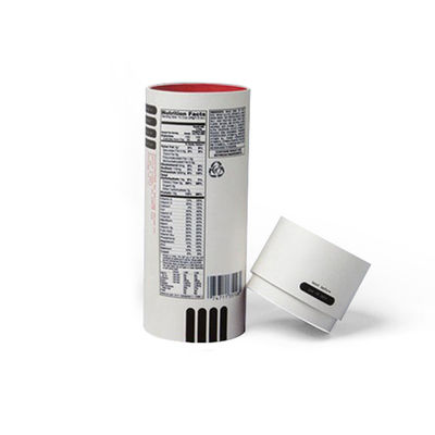 Tubo de papel de calidad alimentaria con ventana transparente Caja de tubo redondo para envasado de alimentos