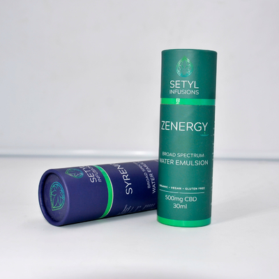 Tubo de aceite esencial de CBD de 30 ml que empaqueta el cilindro ecológico para botellas cosméticas