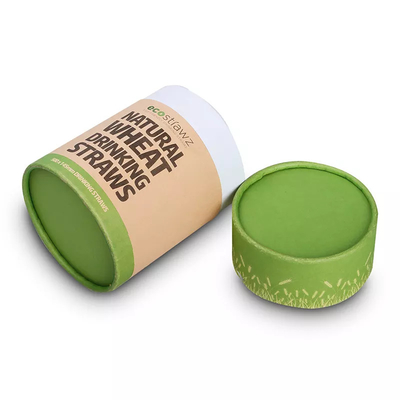 Caja de cartón amistosa del té del cilindro de Eco CMYK del empaquetado del tubo de la comida del papel de Kraft del OEM