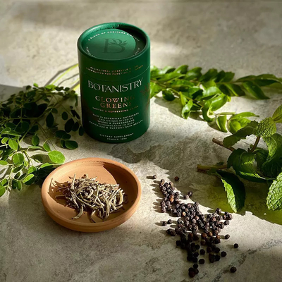 Cilindro de cartón bronceador de tubo de polvo de comida biodegradable personalizado para envasado de té suelto