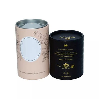 Café de empaquetado del té de Eco de la categoría alimenticia del tubo amistoso del cilindro con el papel de aluminio