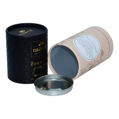 Café de empaquetado del té de Eco de la categoría alimenticia del tubo amistoso del cilindro con el papel de aluminio
