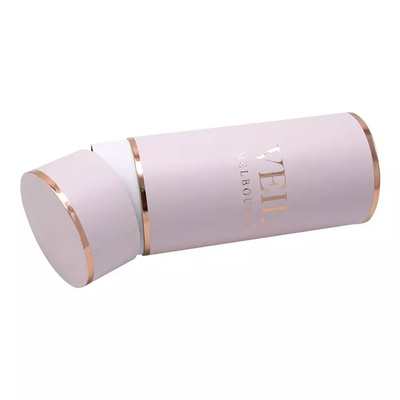 Logo Round Cylinder Container Eco impreso de encargo amistoso para el velo de la ropa