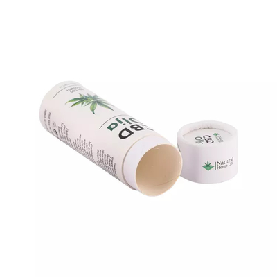 Tubo de papel redondo de aceite esencial de CBD de 10 ml Empaquetado de tubos de cilindro cosmético Empaquetado