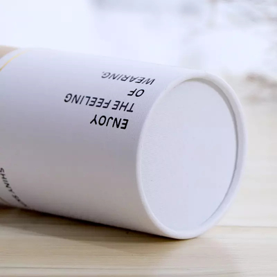 Tubo amistoso de encargo del papel de cuidado de piel de Eco que empaqueta los tubos cosméticos del papel de Kraft del perfume