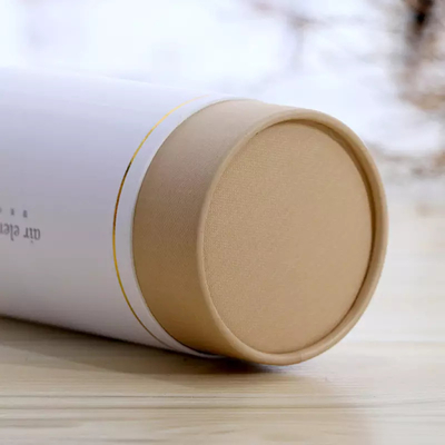 Tubo amistoso de encargo del papel de cuidado de piel de Eco que empaqueta los tubos cosméticos del papel de Kraft del perfume