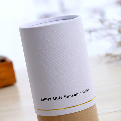 Tubo amistoso de encargo del papel de cuidado de piel de Eco que empaqueta los tubos cosméticos del papel de Kraft del perfume