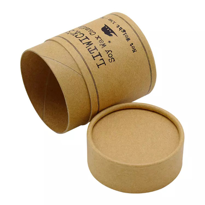 cilindro del papel de la vela 3.5oz que empaqueta a Logo Kraft Paper Tube Boxes de encargo