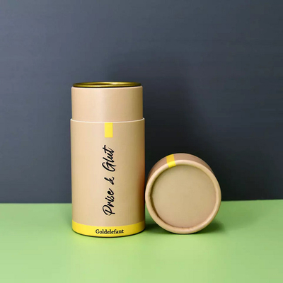 Envase hermético del tubo del papel del té, empaquetado cosmético de los tubos del cilindro