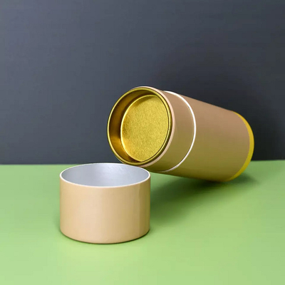 Envase hermético del tubo del papel del té, empaquetado cosmético de los tubos del cilindro