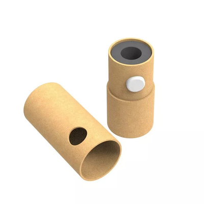Envase de encargo de papel del tubo de Vape de la cartulina de Kraft con el botón de la prueba del niño