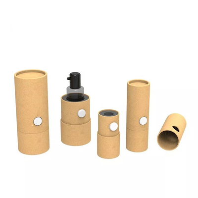 Envase de encargo de papel del tubo de Vape de la cartulina de Kraft con el botón de la prueba del niño