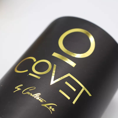 Sellado de oro de encargo Logo Cosmetic Paper Tube Packaging para la vela del perfume