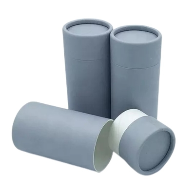 Los tubos de cartulina cosméticos de las botellas perfuman las cajas de empaquetado del cilindro con el parte movible de papel