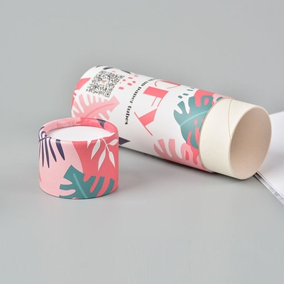 Tubos de cartulina biodegradables de Plasticfree, caja de regalo del tubo de cartulina de 21m m