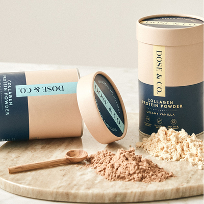 Empaquetado de la cartulina del bote del tubo del papel del polvo del colágeno de la categoría alimenticia para el polvo de la proteína