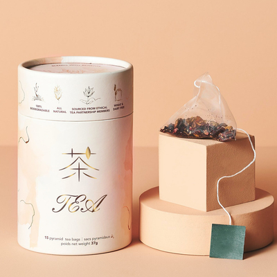 Té que empaqueta, diseño del tubo del papel del ODM de empaquetado de la caja del té de Multiusage