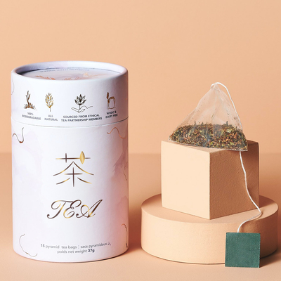Té que empaqueta, diseño del tubo del papel del ODM de empaquetado de la caja del té de Multiusage