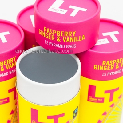 Té de papel reciclable del tubo que empaqueta la impresión en offset del diámetro de 63m m
