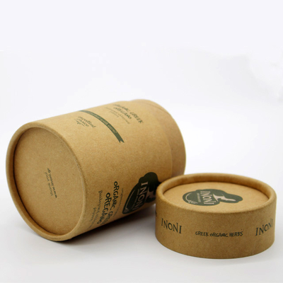 Empaquetado cosmético del papel de Kraft para el tubo redondo de la hierba orgánica del aceite esencial de CBD