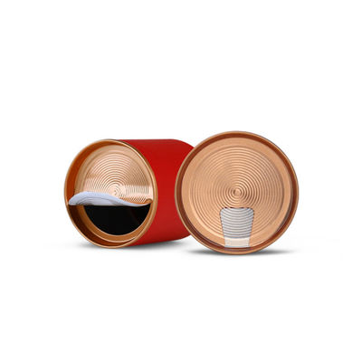 Cilindro hermético de cartón de grado alimenticio Tapa despegable Tubo de empaquetado de polvo de proteína de té de café