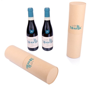 CMYK acanaló las cajas de regalo del vino, Champagne Wine Tube Gift Box