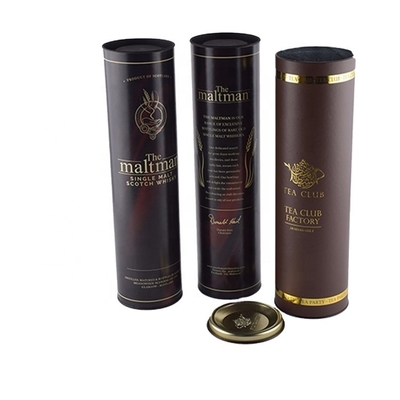 Tubo no contaminante del vino de la cartulina, Brandy Bottle Presentation Box biológico