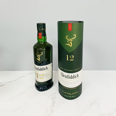 El regalo de la botella de vino de la Navidad de UVprinted encajona barnizar mate amistoso de Eco