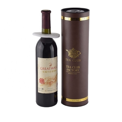 Tubo Hotstamping del vino de la cartulina del licor para el empaquetado de la botella de cristal
