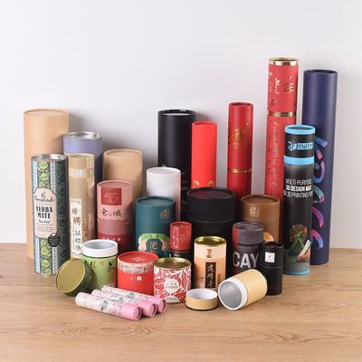 Acondicionamiento de los alimentos del tubo del papel de satén, tubos de cartulina de la categoría alimenticia del ODM