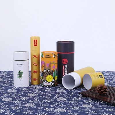 Acondicionamiento de los alimentos del tubo del papel de satén, tubos de cartulina de la categoría alimenticia del ODM