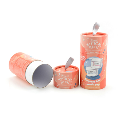 ODM redondo del tubo del champú del empaquetado cosmético del tubo del papel de la cartulina de CMYK disponible