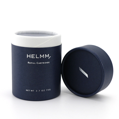 Cajas del cartón para la grabación en relieve cosmética de Silkprinting de los productos cilíndrica