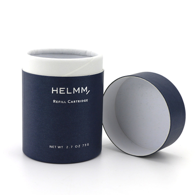 Cajas del cartón para la grabación en relieve cosmética de Silkprinting de los productos cilíndrica