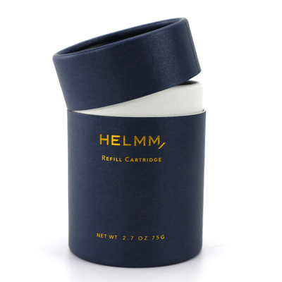 Cajas del cartón para la grabación en relieve cosmética de Silkprinting de los productos cilíndrica
