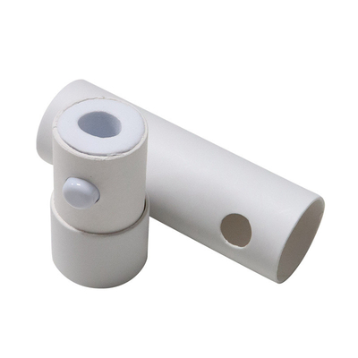 Tubo de papel desechable a prueba de niños Tubo de cartón blanco Personalizar LOGOTIPO Cerradura de seguridad Vape Cilindro