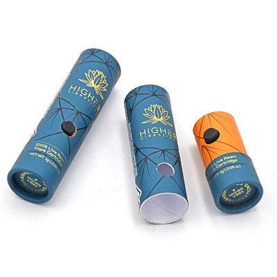 Embalaje de tubo de cartón de cartucho de Vape personalizado con bloqueo para niños