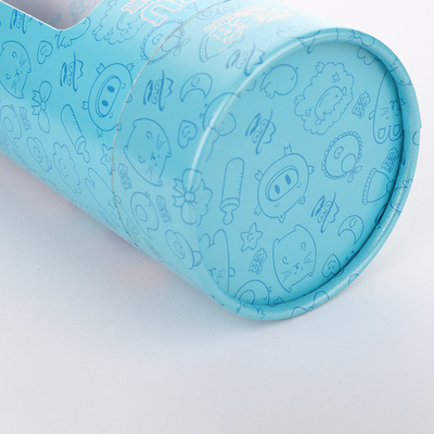 tubo del papel 100ml que empaqueta con la ventana, caja de grabación en relieve de papel de la ventana del PVC