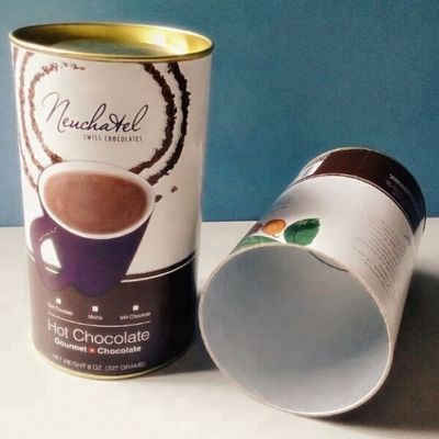 Latas compuestas de papel herméticas, envases del cilindro de la cartulina de 63m m